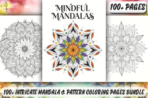Download 100+ Intricate Mandala &amp; Coloring Pages - Premium Bundle