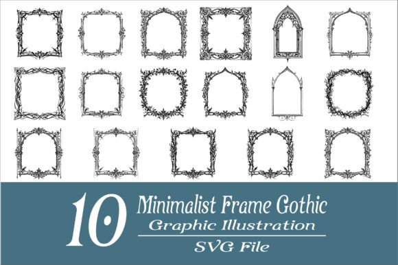 Download Minimalist Gothic Frame Graphic Bundle - Minimalist Collection