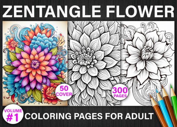 Download 300+ Zentangle Flower Coloring Pages - Flower Collection