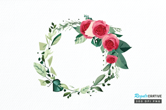 Download Watercolor Flower Round Clipart Png - Flower Collection