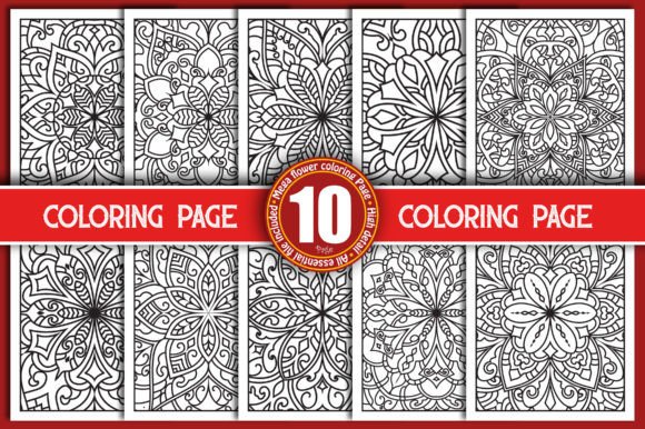 Download Flower Mandala Coloring Page - Flower Collection