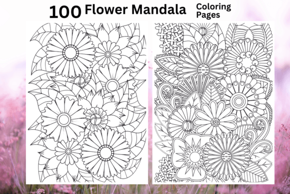 Download 100 Flower Mandala Coloring Pages - Flower Collection