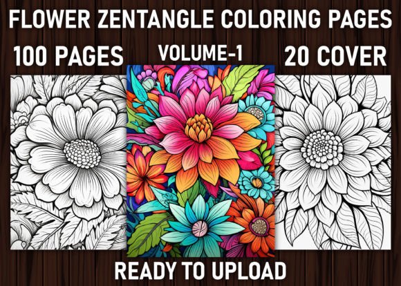 Download Flower Zentangle Coloring Pages - Flower Collection