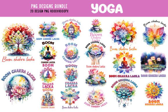 Download Yoga Zen Flower Boom Chakra Bundle - Flower Collection
