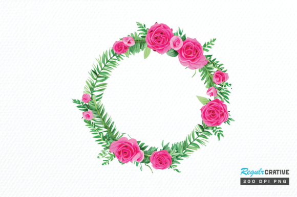 Download Watercolor Flower Round Clipart Png - Flower Collection
