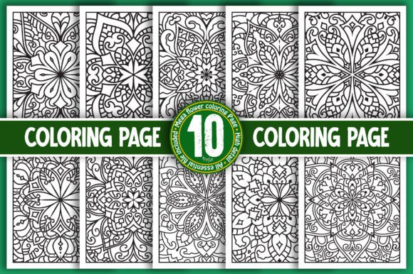Download Flower Mandala Coloring Book Bundle - Flower Collection