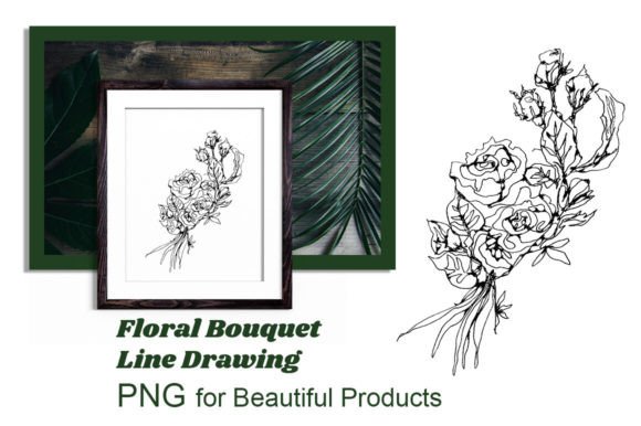 Download Flower Bouquet Line Drawings - Flower Collection
