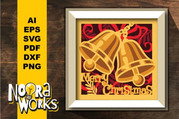 Download Christmas Bells Shadow Box Cricut File - Cricut Collection