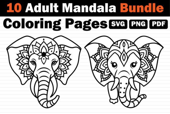 Download Adult Mandala Coloring Pages Bundle - Mandala coloring pages Collection