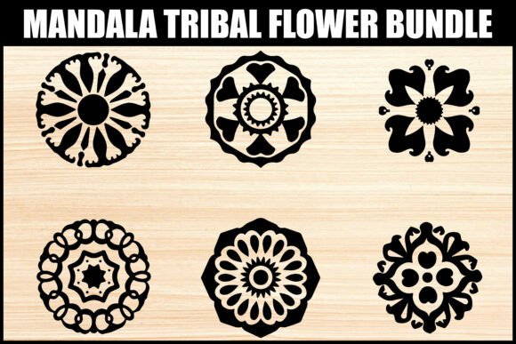 Download Elegant Tribal Mandala Flower Set - Flower Collection