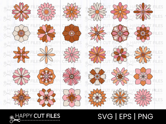 Download Boho Flower Svg Bundle Mandala Clipart - Flower Collection
