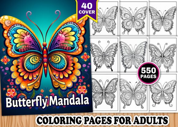 Download Adults Butterfly Mandala Coloring Book - Premium Resources